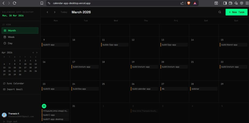 calendar app